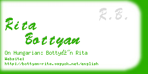 rita bottyan business card